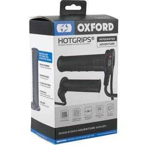 Šildomos rankenos Oxford HotGrips Advanced Integrated Adventure, juodos