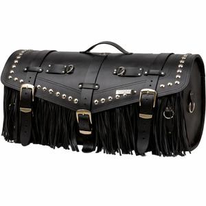 Odinis motociklo dėklas su spyna, kniedėmis ir kutais RSA K183 juodas