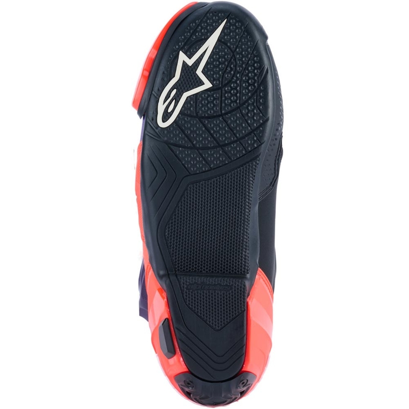 „Alpinestars Supertech R Vented Flyte“ motociklo batai, riboto leidimo, Jorge Martin violetiniai-raudoni-juodi