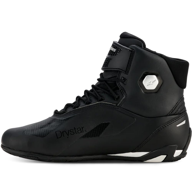 Alpinestars Stella Faster-4 Drystar moteriški motociklo batai juodi-sidabriniai
