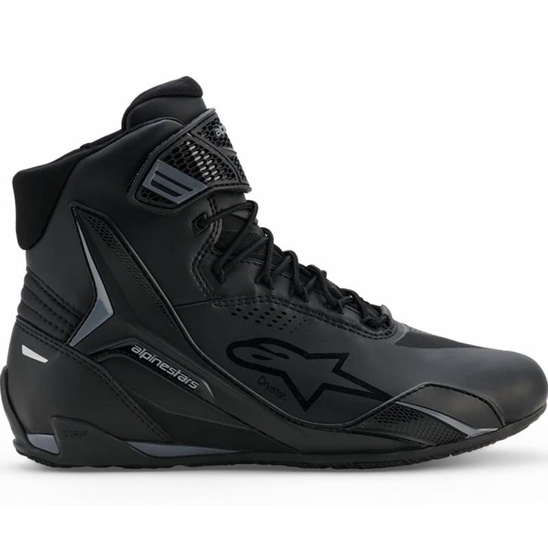 Alpinestars Faster-4 Drystar motociklo batai juodi-tamsiai pilki