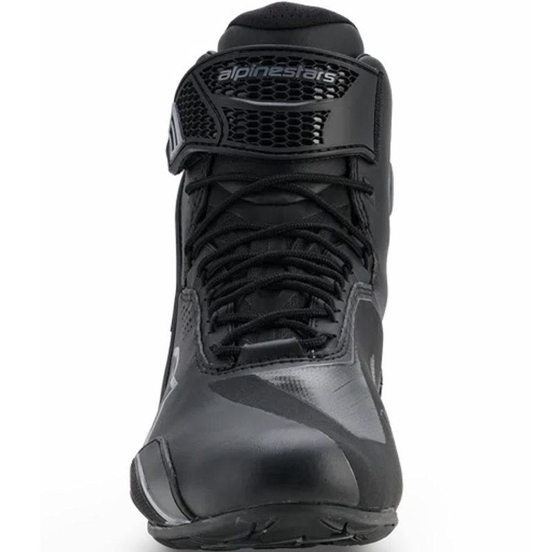 Alpinestars Faster-4 Drystar motociklo batai juodi-tamsiai pilki