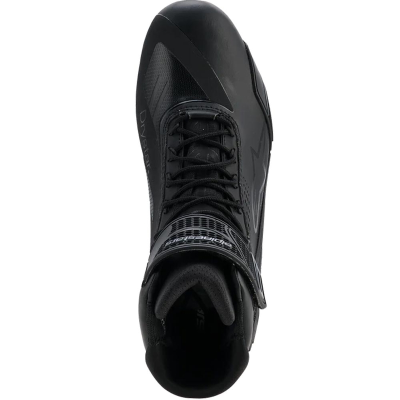 Alpinestars Faster-4 Drystar motociklo batai juodi-tamsiai pilki