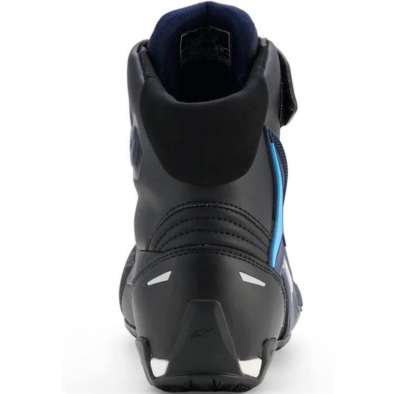 Alpinestars Faster-4 Drystar motociklo batai juodi-mėlynai-balti