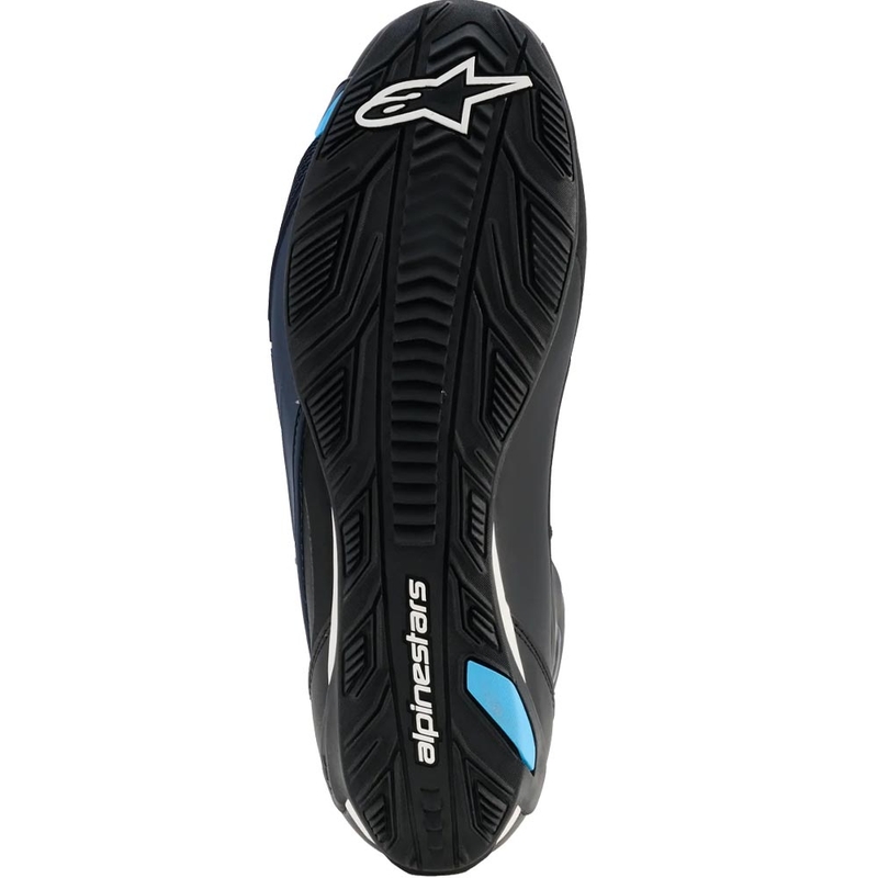 Alpinestars Faster-4 Drystar motociklo batai juodi-mėlynai-balti