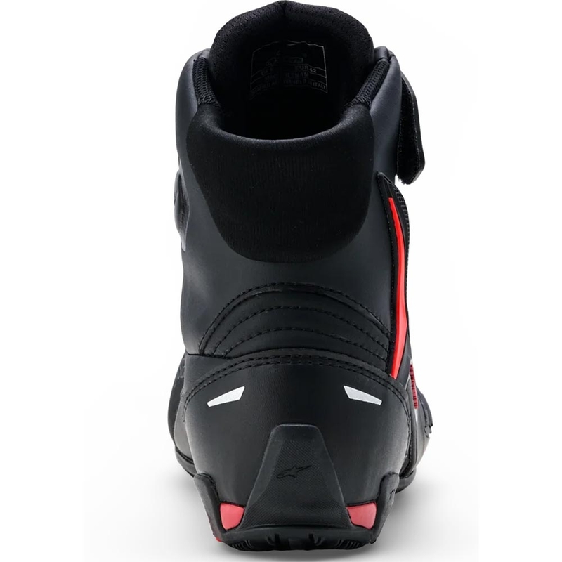 Alpinestars Faster-4 Drystar motociklo batai juodi-fluorescenciniai raudoni