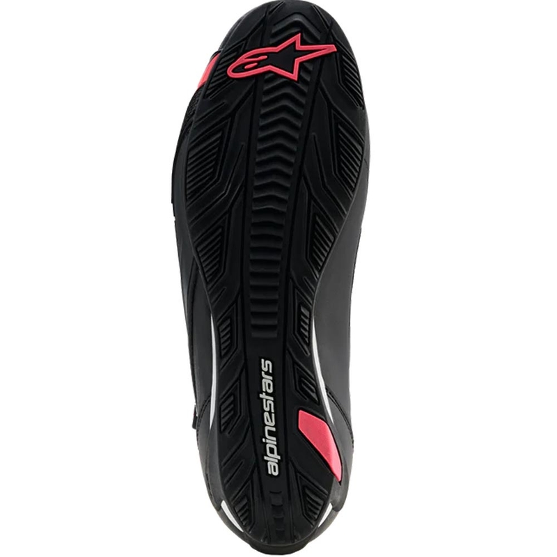 Alpinestars Stella Faster-4 Drystar moteriški motociklo batai, juodi-pilki-raudoni