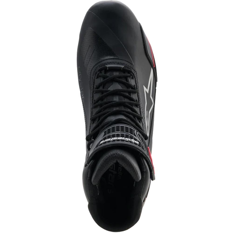 Alpinestars Stella Faster-4 Drystar moteriški motociklo batai, juodi-pilki-raudoni