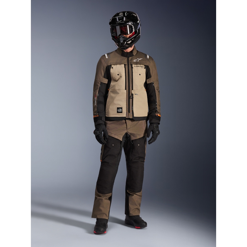Alpinestars Cusco Drystar motociklo striukė ruda-juoda