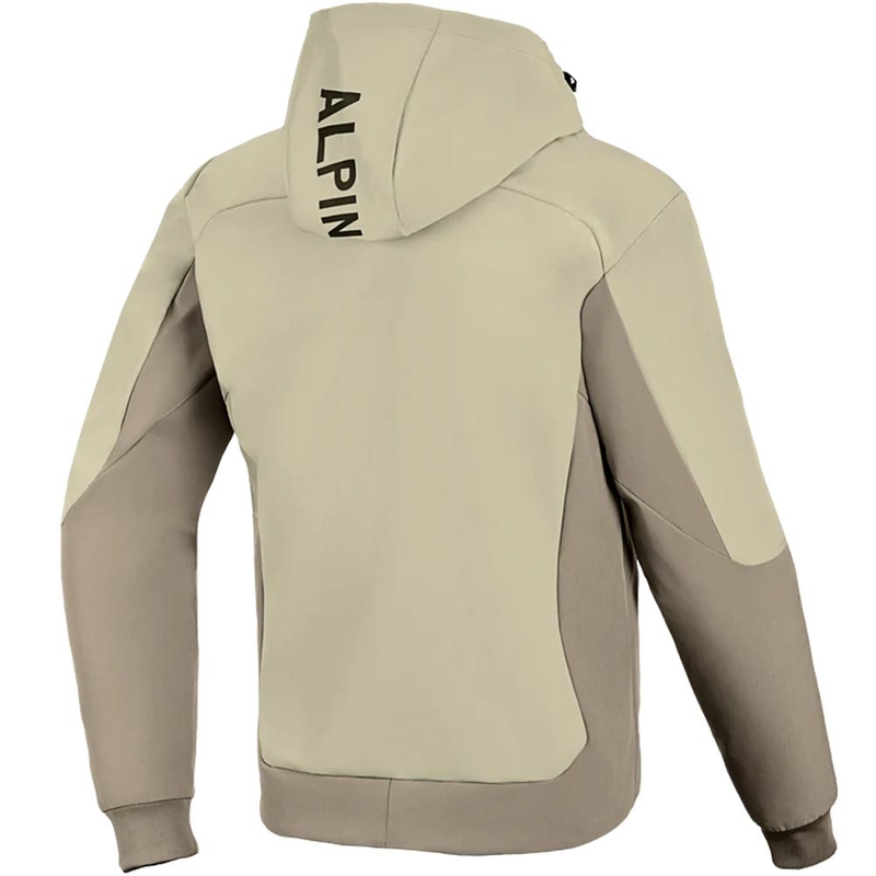 „Alpinestars Radium Tech Hoodie“ smėlio-rudos spalvos motociklo džemperis
