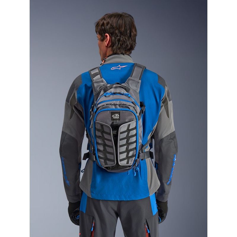 Alpinestars AT-15 motociklo kuprinė tamsiai pilka-pilka-mėlyna 15 l