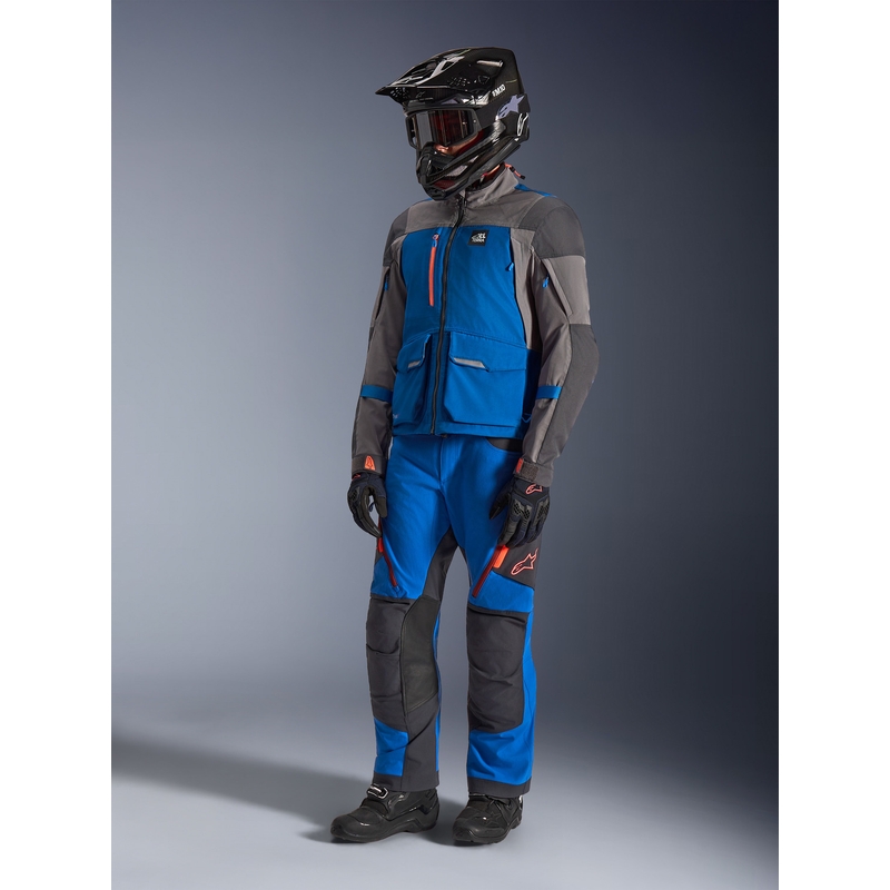 Alpinestars Maxdura Drystar XF motociklo striukė mėlyna-tamsiai pilka