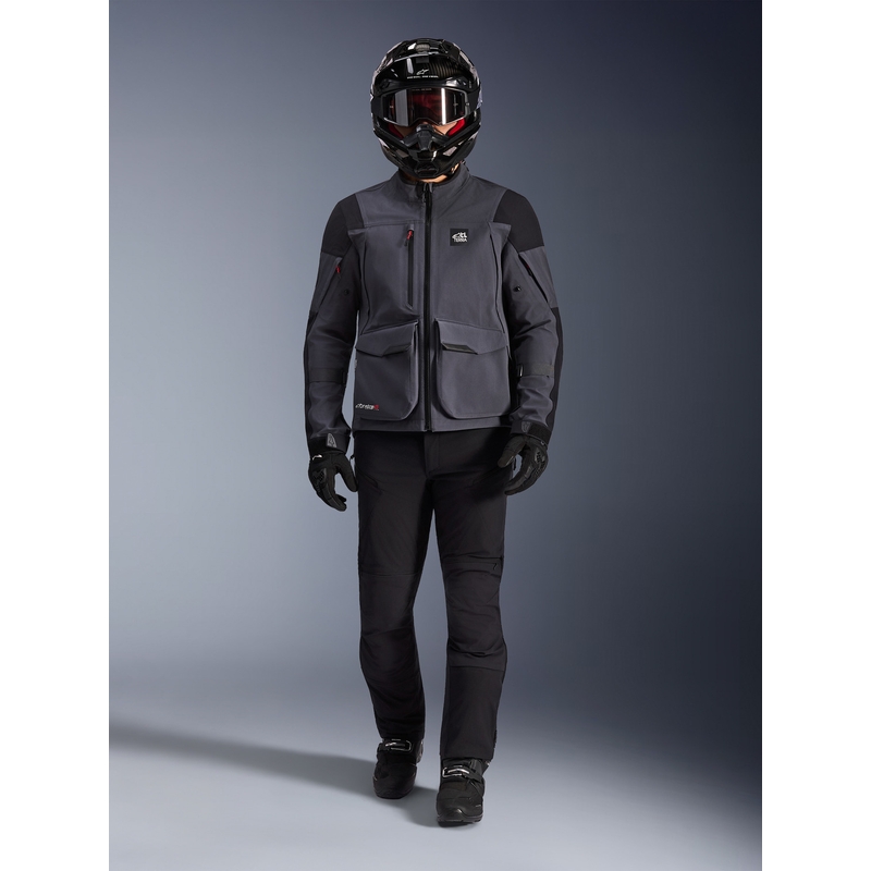 Alpinestars Maxdura Drystar XF motociklo striukė tamsiai pilka-juoda