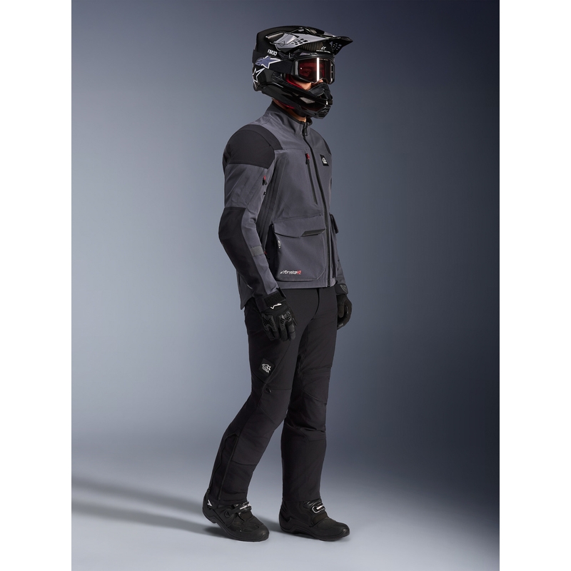 Alpinestars Maxdura Drystar XF motociklo striukė tamsiai pilka-juoda