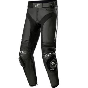 Alpinestars Missile 3 odinės motociklo kelnės juodos-baltos