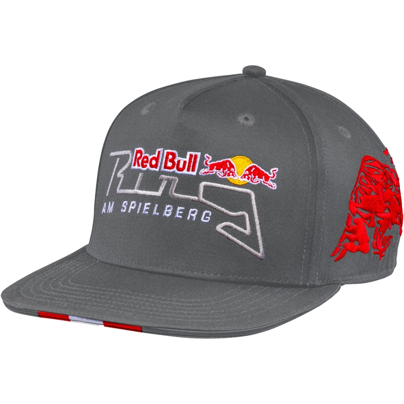 „Red Bull Racing Austrian GP“ kepurė su plokščia kepure, pilka