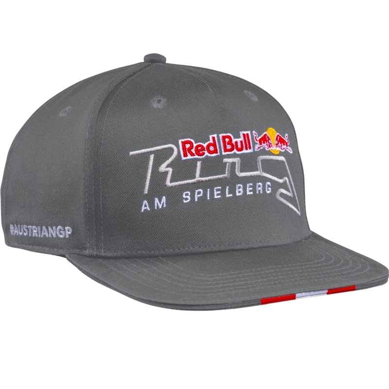 „Red Bull Racing Austrian GP“ kepurė su plokščia kepure, pilka