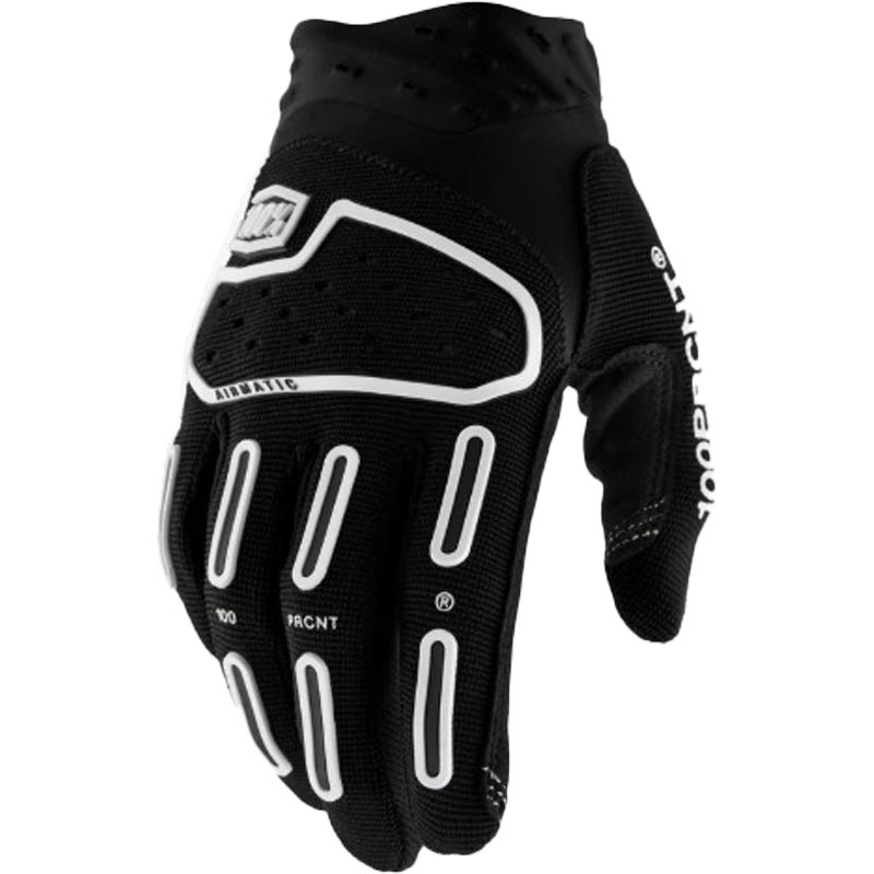 100% Airmatic 2 motokroso pirštinės juodos