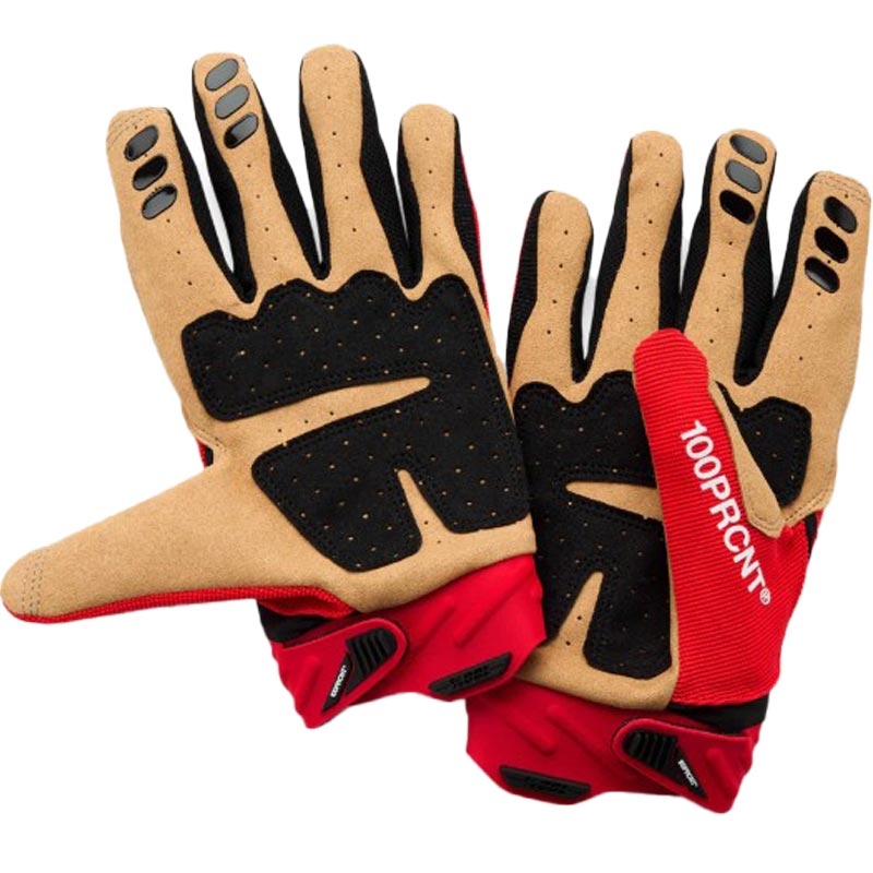 Motokroso pirštinės 100% Airmatic 2 raudonos-juodos