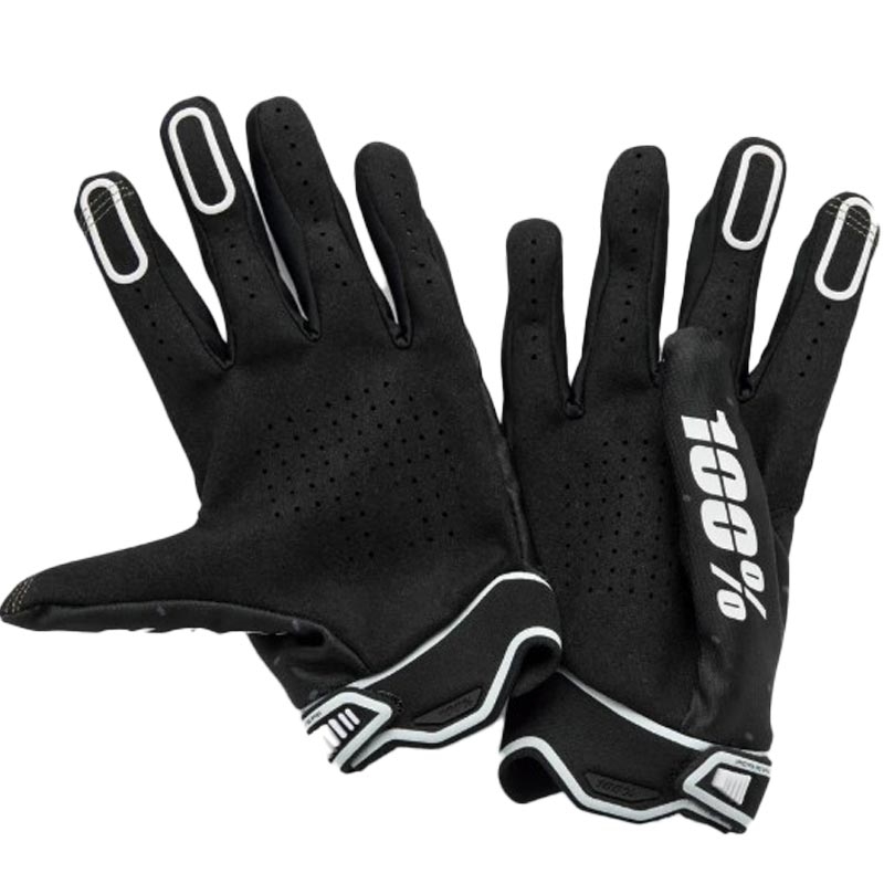 Motokroso pirštinės 100% Ridefit juodos