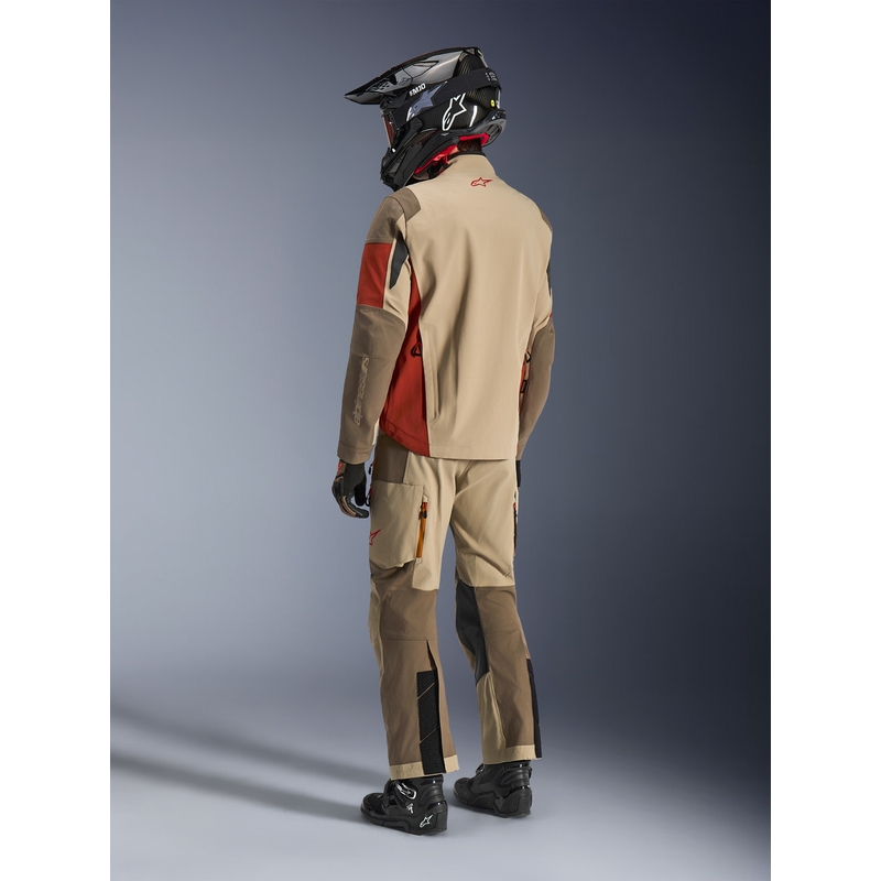 Alpinestars Maxdura Drystar XF motociklo striukė ruda-oranžinė