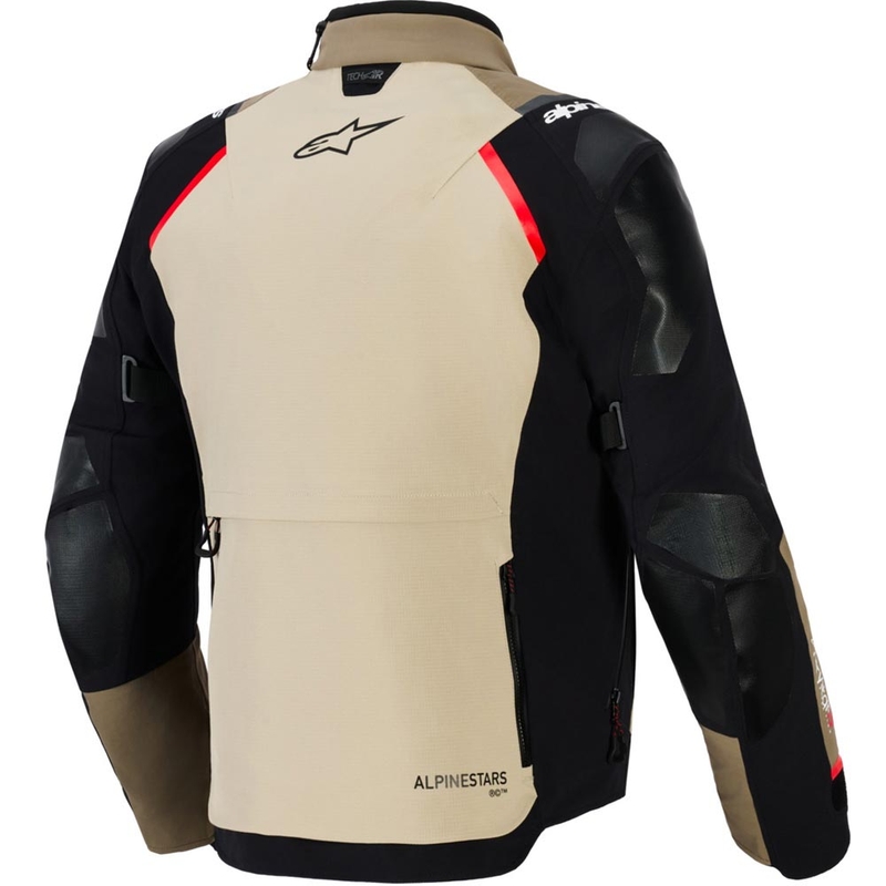 Alpinestars Andes PRO Drystar XF motociklo striukė ruda-juoda-oranžinė