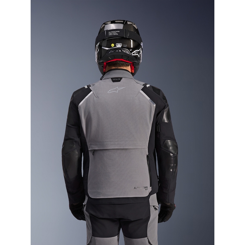 Alpinestars Andes PRO Drystar XF motociklo striukė tamsiai pilka-juoda