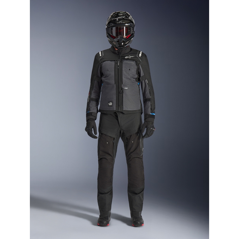 Alpinestars Cusco Drystar motociklo striukė juoda-tamsiai pilka