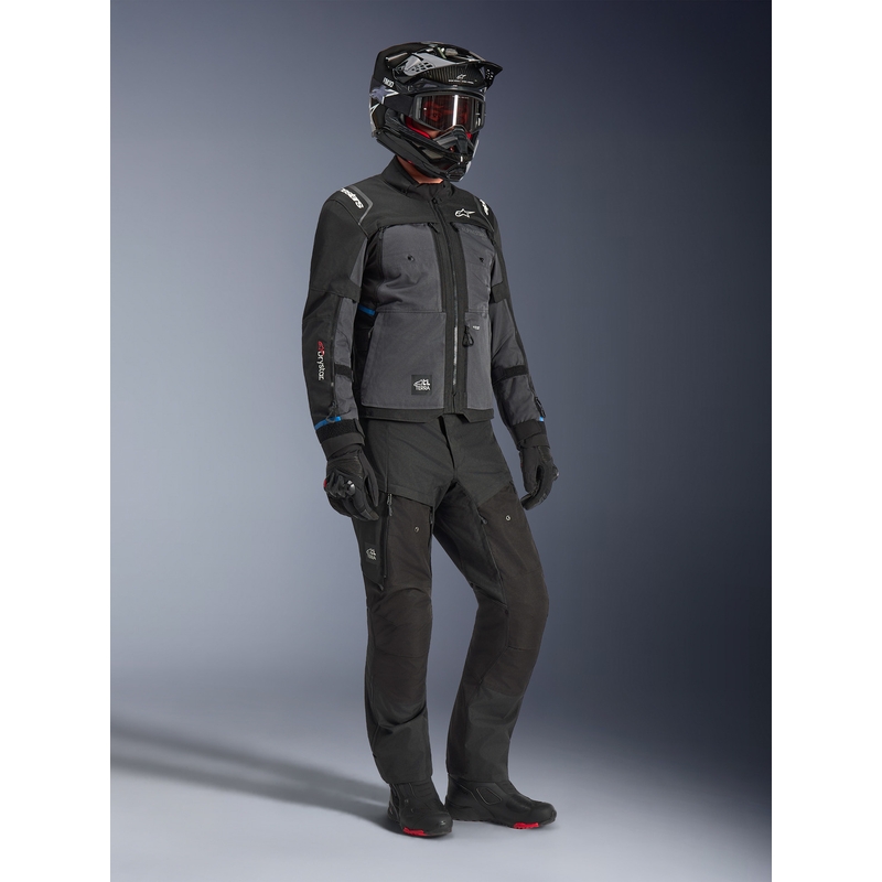 Alpinestars Cusco Drystar motociklo striukė juoda-tamsiai pilka