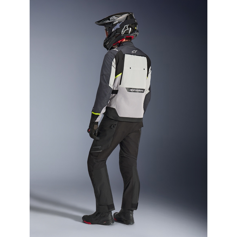 „Alpinestars Cusco Drystar“ motociklo striukė šviesiai pilka-šviesiai mėlyna-tamsiai mėlyna