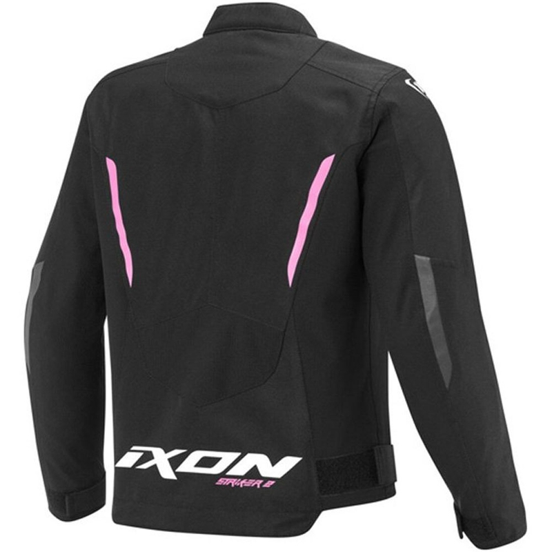 Vaikiška motociklo striukė IXON Striker 2 juoda-fluorescencinė rožinė
