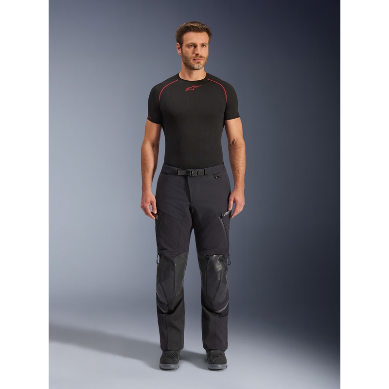 Alpinestars Andes PRO Drystar XF motociklo kelnės juodos-tamsiai pilkos