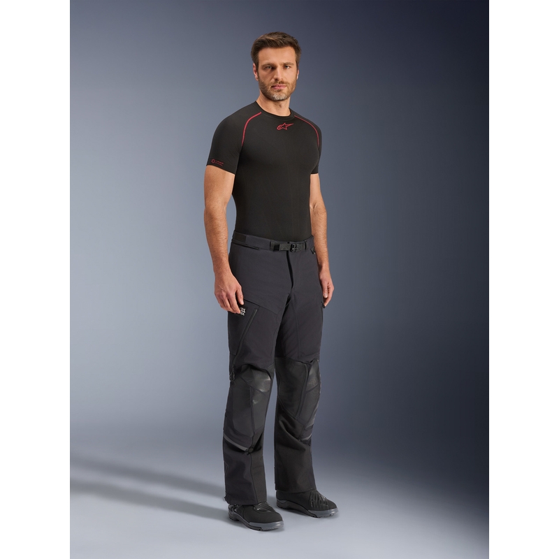 Alpinestars Andes PRO Drystar XF motociklo kelnės juodos-tamsiai pilkos
