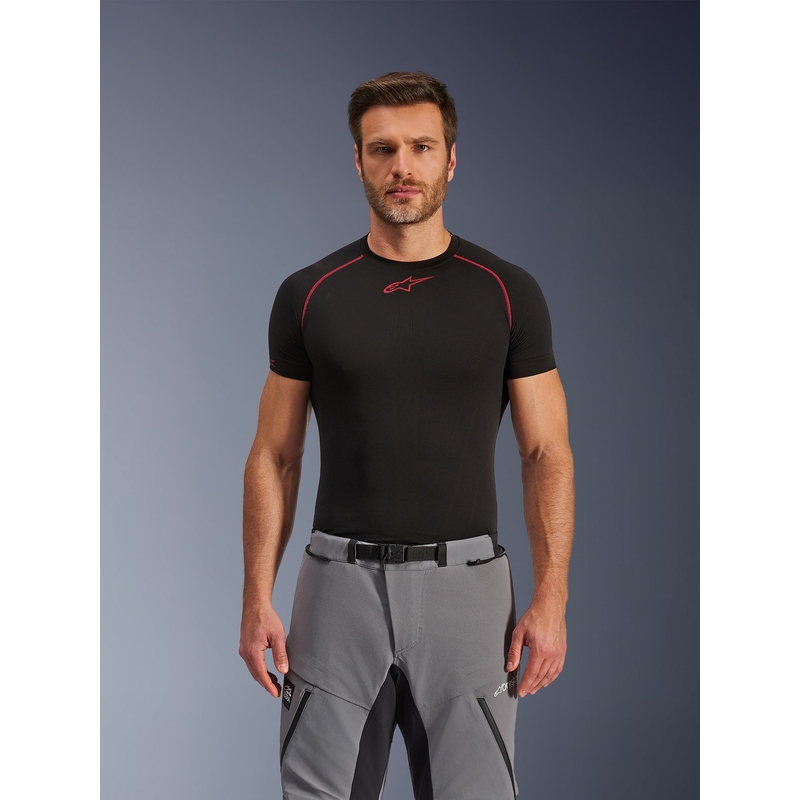 Alpinestars Andes PRO Drystar XF motociklo kelnės tamsiai pilkos-juodos