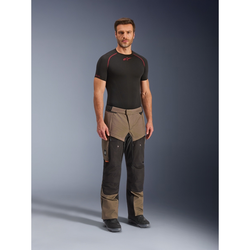 Alpinestars Cusco Drystar motociklo kelnės rudos-juodos