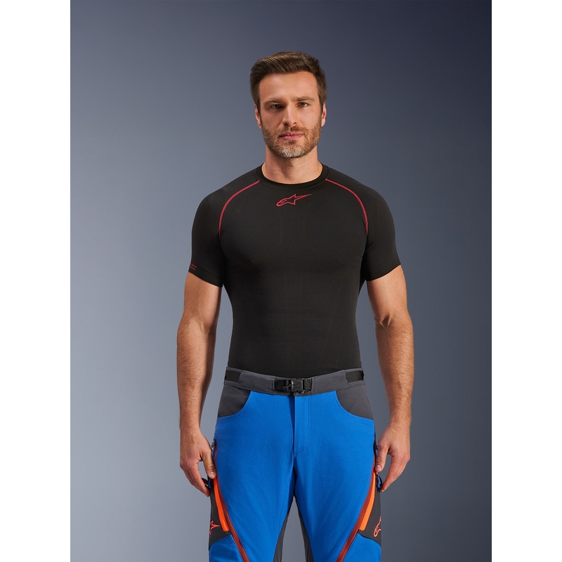 Alpinestars Maxdura Dual motociklo kelnės mėlynos-tamsiai pilkos-oranžinės