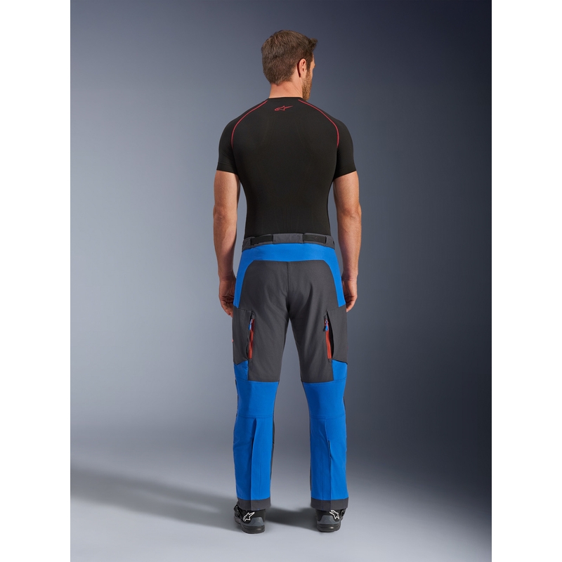 Alpinestars Maxdura Dual motociklo kelnės mėlynos-tamsiai pilkos-oranžinės