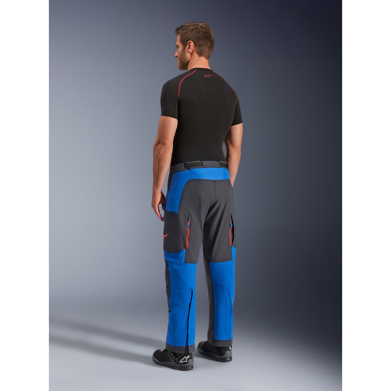 Alpinestars Maxdura Dual motociklo kelnės mėlynos-tamsiai pilkos-oranžinės