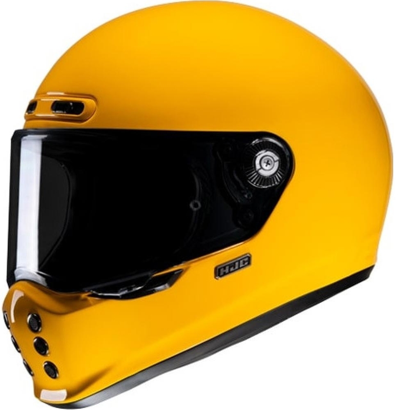 Integruotas motociklininko šalmas HJC V10 Solid yellow