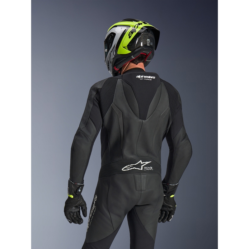 Alpinestars GP FORCE V2 vientisas motociklo kostiumas juodas-baltas