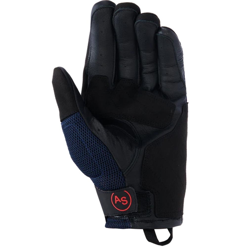 Alpinestars Manti Air motociklo pirštinės, tamsiai mėlynos-fluorescencinės-raudonos-juodos