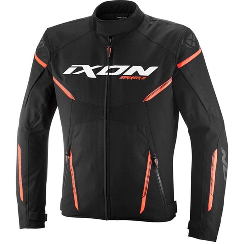 IXON Striker 2 motociklo striukė juoda-oranžinė