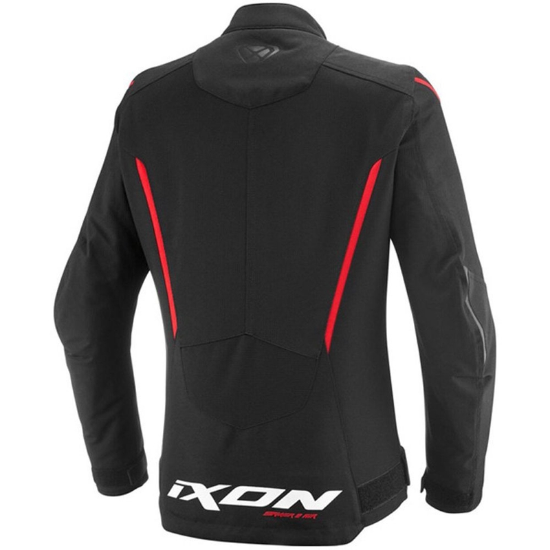 Moteriška motociklo striukė IXON Striker 2 Air WP Lady juoda-raudona