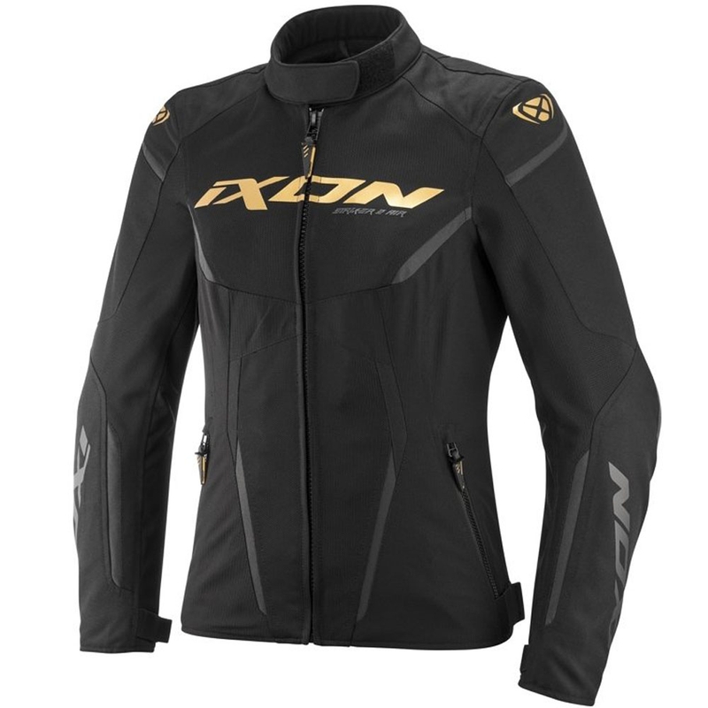 Moteriška motociklo striukė IXON Striker 2 Air WP Lady, juoda-auksinė