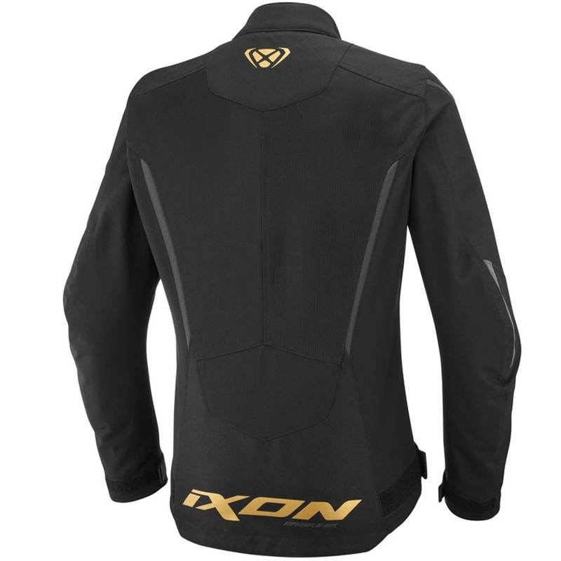 Moteriška motociklo striukė IXON Striker 2 Air WP Lady, juoda-auksinė