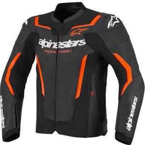 Alpinestars GP Force V2 Airflow odinė motociklo striukė, juoda-fluorescencinė-raudona-balta