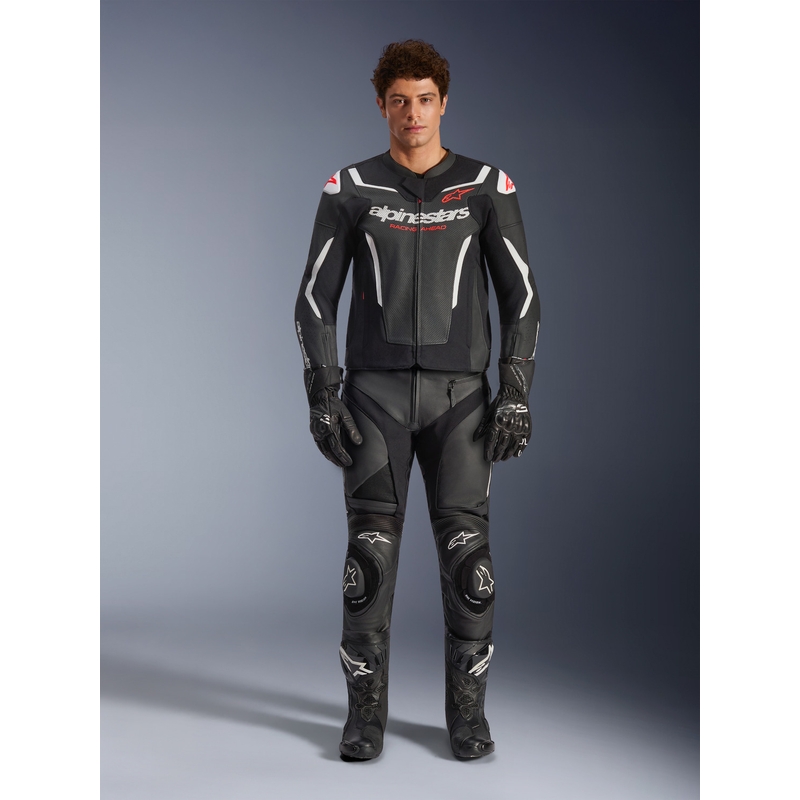 Alpinestars GP Force V2 Airflow odinė motociklo striukė, juoda-balta
