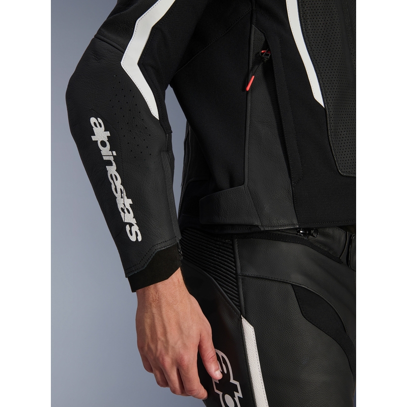 Alpinestars GP Force V2 Airflow odinė motociklo striukė, juoda-balta