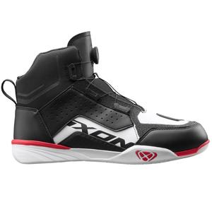 IXON Vyper WP motociklo batai juodi-balti-raudoni