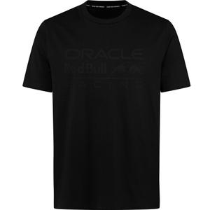 „Oracle Red Bull Racing“ marškinėliai su toniniu logotipu, juodi